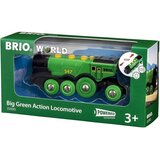 Brio – Močna električna zelena lokomotiva z lučmi | Shoptok.si