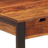 In Radni stol od masivnog drva šišama i čelika 110 x 55 x 78 cm | shoptok.hr