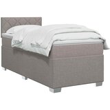  Boxspring krevet s madracem Sivosmeđa 90 x 200 cm Tkanina | shoptok.hr