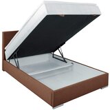 CARRYHOME POSTELJA Z VZMETNICO 120 cm x 200 cm , tekstil rjava | Shoptok.si