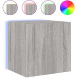 vidaXL Stenska TV omarica z LED lučkami siva sonoma 40,5x35x40 cm | Shoptok.si