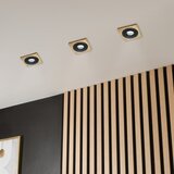  ugradno svetlo tobby 1xGU10/20W/230V 11,5x11,5 cm hrast/crna | Eponuda.com