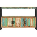  Komoda od masivnog obnovljenog drva 120 x 30 x 75 cm Smeđa | Shoptok.si