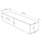 Hanah home tv polica francy 135 white | ePonuda.com