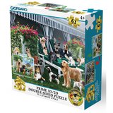 Puzzle 2D/3D - Psi u dvorištu / Proljetni štenci 63 kom 31x2 | shoptok.hr