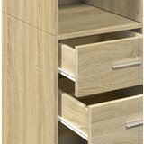  Visoka komoda boja hrasta 70x42,5x185 cm od konstruiranog drva | shoptok.hr