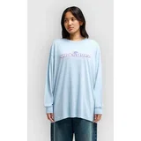 Boyfriend Long Sleeve T-Shirt blue fog