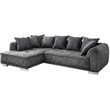 MID.YOU KOTNA SEDEŽNA GARNITURA, mikrovelur antracit | Shoptok.si