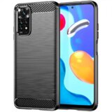  Silikonski ovitek za Xiaomi Redmi Note 11 5G - mat carbon črn Cene