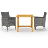  3-dijelni vrtni blagovaonski set sivi | shoptok.hr