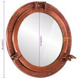  Zidno ogledalo Ø 50 cm od aluminija i stakla | shoptok.hr