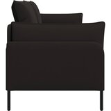 SOFA za 3 osobe Crna 222 x 81 x 89 cm Baršun | shoptok.hr