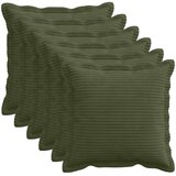  Presvlaka za jastuk 6 kom. HOUTEN Zelena 40 x 40 cm Kord Slike