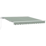 Nadstrešnica Zelena i bijela 300 x 250 x 165 cm Poliester | shoptok.hr
