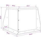  Zid za zadržavanje 2 kom. 50 x 50 x 50 cm Čelik Antracit | shoptok.hr