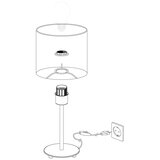 Eglo pasteri stona lampa/1, e27, nikl/mat, siva 3E4V3ZJ | Eponuda.com