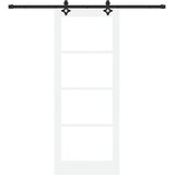  Klizna vrata ORKDAL 83 x 211 cm Masivna borovina i staklo | shoptok.hr