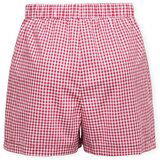 Only Kratke hlače & Bermuda Maye Check Shorts - Salsa/White Rdeča | Shoptok.si