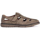 Shelvt Men's brown openwork loafers | Shoptok.si