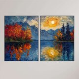 Wallity slika Mdf-00121, 40x60 cm, 2 dela | ePonuda.com