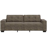 SOFA za 3 osobe Tamno siva 220 cm Umetnička suknja koža Slike