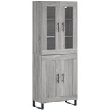 Maison Chic Visoka Komoda - Predalnik siva sonoma 69,5x34x180 cm inženirski les, (21720686) Cene