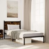 Metalni okvir kreveta s uzglavljem boja hrasta 90 x 200 cm | shoptok.hr