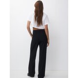 Pull&Bear Hlače z naborki črna | Shoptok.si