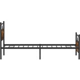 vidaXL Posteljni okvir brez vzmetnice hrast 100x200 cm inženirski les | Shoptok.si