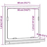  Kupaonski ormarić s ogledalom staro drvo 40x11x37 cm | shoptok.hr