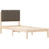  Krevetni okvir s tapiciranim uzglavljem Sivo-smeđa 80 x 200 cm | shoptok.hr