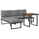 Ambia Garden JEDILNA LOUNGE GARNITURA akacija v celoti masivno jeklo | Shoptok.si