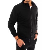 DStreet Black BX5029 men's zipped sweatshirt Cene
