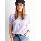Fashion Hunters Majica s izrezom na leđima, svijetlo ljubičasta Cene