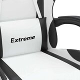  Gaming stol bela in črna umetno usnje, (21377602) | Shoptok.si