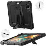 NIKCORP Ovitek za iPad Pro 11 3/2/1, oklepljen etui s stojalom in mestom za pisalo, trpežna troslojna zaščita, silikon, črn color, (5000139050) | Shoptok.si