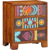 vidaXL Bivak Multicolor 50x35x60 Masivni les Akacija | Shoptok.si
