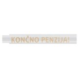 HEKA Zložljivi meter (Dolžina: 2 m, Bela, Natis: KONČNO PENZIJA!) | Shoptok.si