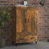  Komoda boja dimljenog hrasta 70 x 31 x 115 cm konstruirano drvo | shoptok.hr