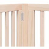 vidaXL Ograda za pse z vrati zložljiva 4 paneli 320 cm topolovina | Shoptok.si