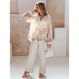 DStreet Koszula damska oversize w kwiaty KWIACYNTA jasnobeżowa | Shoptok.si