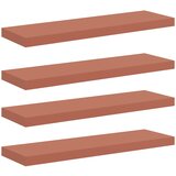  Polica na zidu 4 pcs Crvena 90 x 23,5 x 4 cm Konstruirano drvo | shoptok.hr
