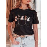 DStreet T-shirt damskie z nadrukiem MANETEE czarny | Shoptok.si