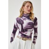  Women's Damson Draped High Neck Sandy Blouse Cene