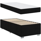  Krevetna konstrukcija s madracem Crna 100 x 200 cm tkanina Slike