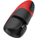 Lonely Lena - vibrirajoči zatezni masturbator (črno-rdeč) | Shoptok.si