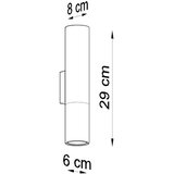  Sollux SL.0950 - Zidna lampa LOOPEZ 2xGU10/10W/230V crna/zlatna | Eponuda.com