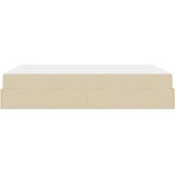  Okvir za krevet s madracem Krema 140 x 190 cm tkanina | shoptok.hr