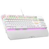 Tastatura gaming RAMPAGE KB-R86 UMBRA White USB Rainbow Illuminated Blue Switch US Layout English Mechanical Gaming Keyboard, 42186 | Eponuda.ba