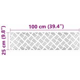  Stepenica Pravokutni 4 pcs Srebrno 100 x 25 cm Aluminij | shoptok.hr